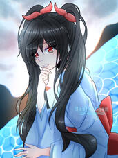 OC Yoru in a Kimono